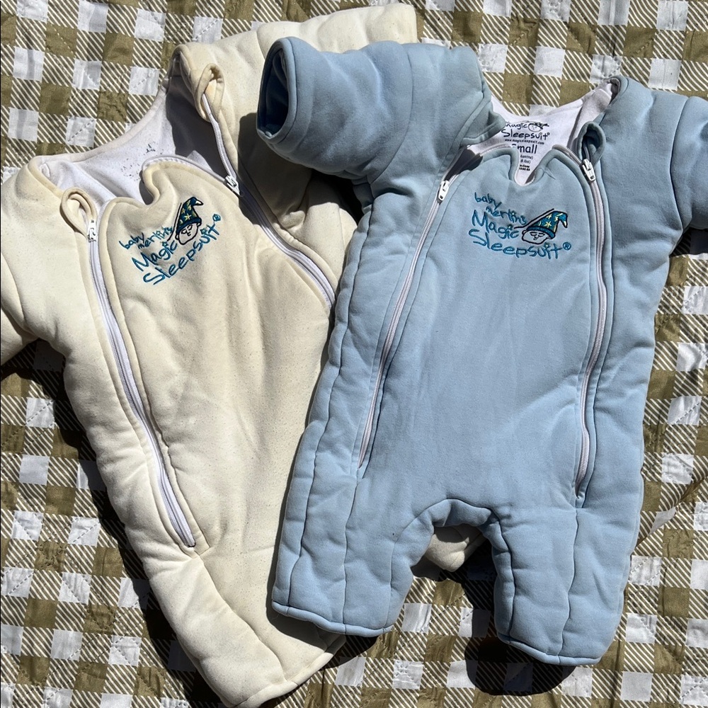 Baby magic Merlin sleep suit set of 2 size small and large